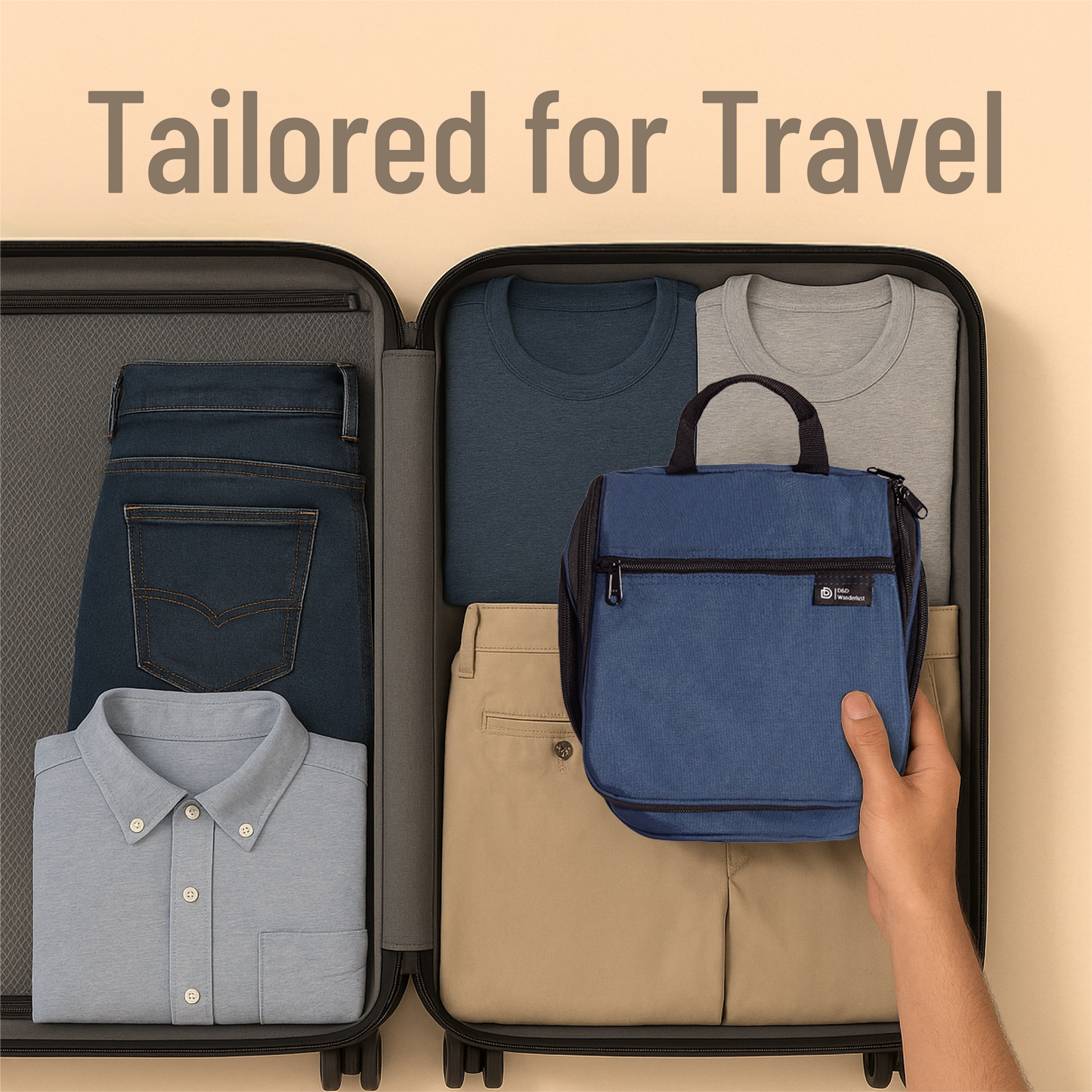 Wanderlust Hanging Toiletry Bag